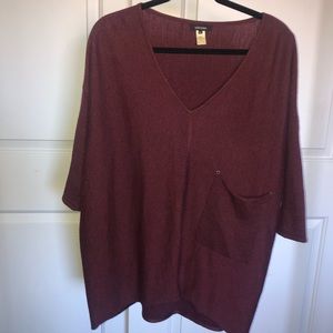 Oversized Pocket Front Sweater